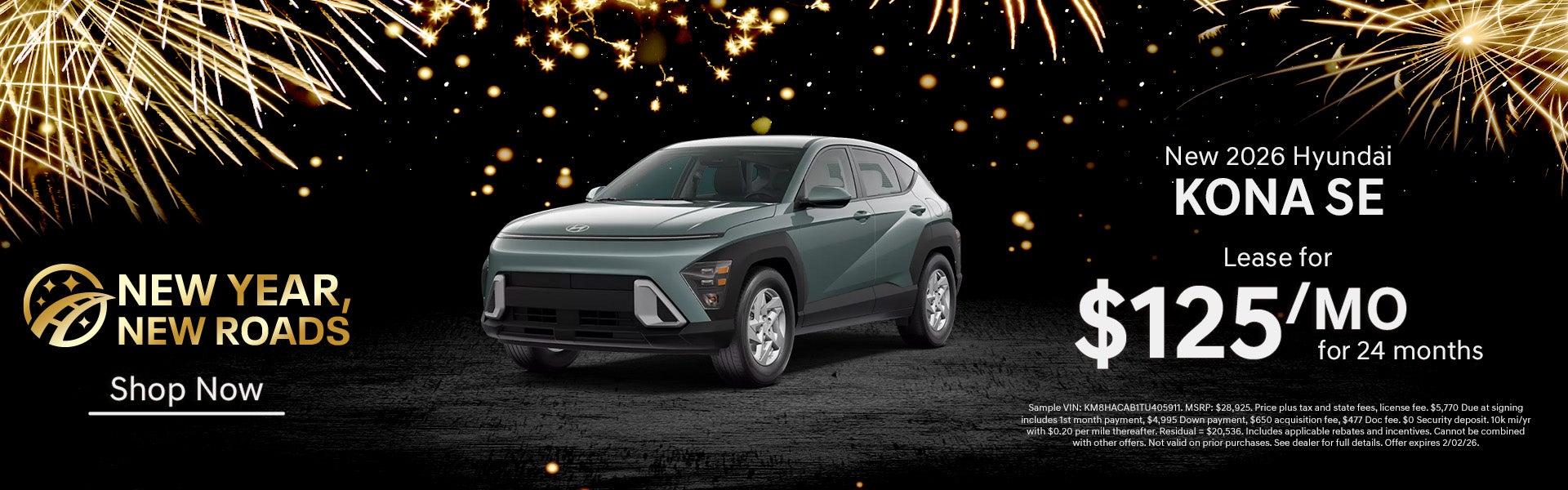 Lease a New 2026 Kona