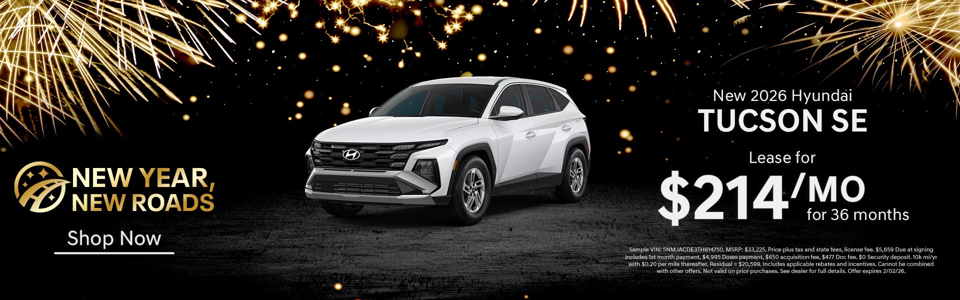 Lease a New 2026 Tucson!