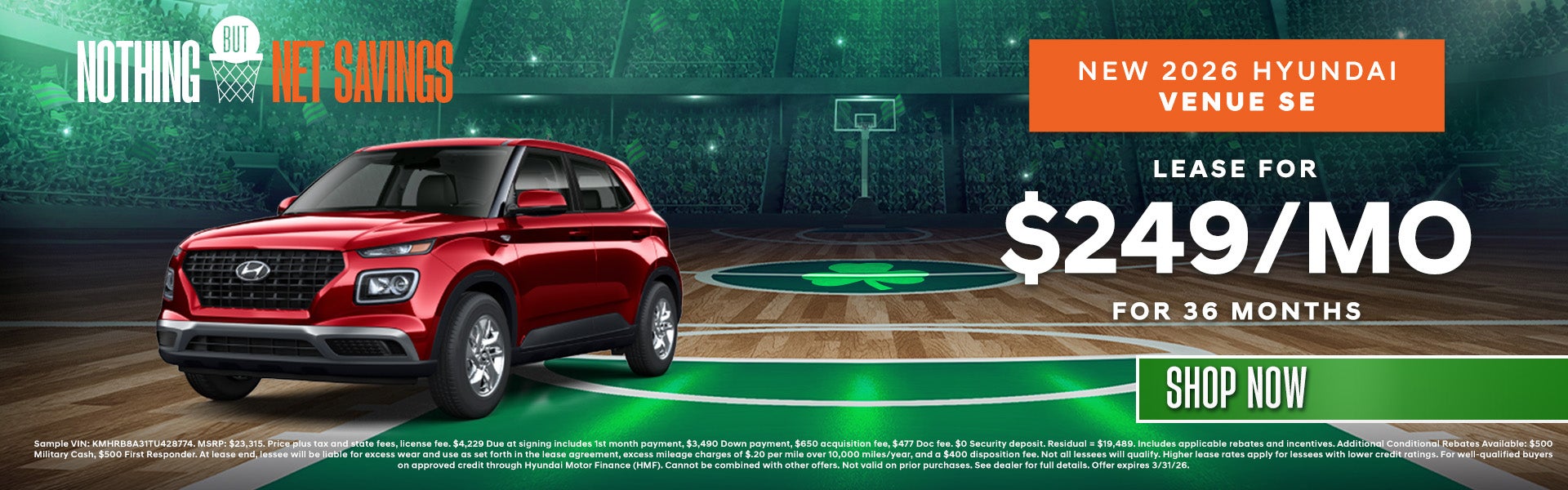 Lease a New 2026 Venue!