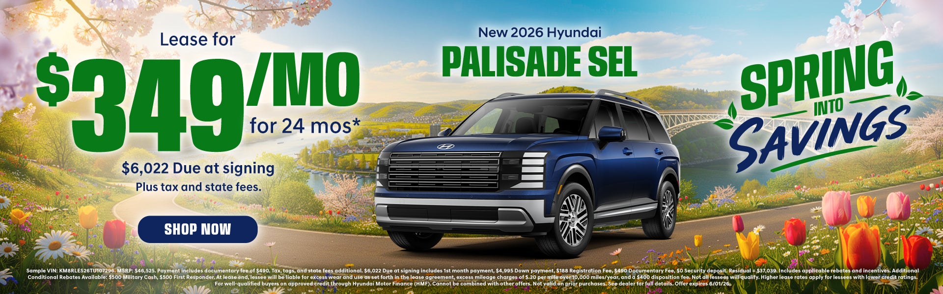 Lease a New 2026 Palisade!